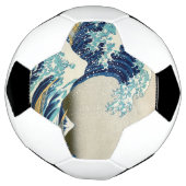 葛飾北斎 – 神奈川素晴らしの波 サッカーボール (回転)