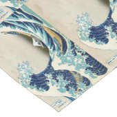 葛飾北斎 – 神奈川素晴らしの波 ショートテーブルランナー (コーナー)