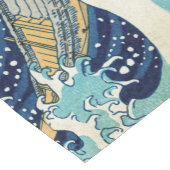 葛飾北斎 – 神奈川素晴らしの波 ショートテーブルランナー (コーナー)