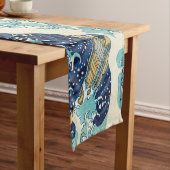 葛飾北斎 – 神奈川素晴らしの波 ショートテーブルランナー (インサイチュ)