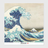 葛飾北斎 – 神奈川素晴らしの波 シール (シート)