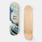 葛飾北斎 – 神奈川素晴らしの波 スケートボード (正面)