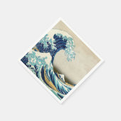 葛飾北斎 – 神奈川素晴らしの波 スタンダードカクテルナプキン (角)