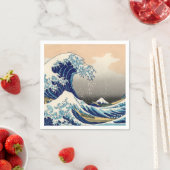 葛飾北斎 – 神奈川素晴らしの波 スタンダードカクテルナプキン (インサイチュ)