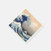 葛飾北斎 – 神奈川素晴らしの波 スタンダードカクテルナプキン (角)
