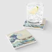 葛飾北斎 – 神奈川素晴らしの波 ストーンコースター (横)