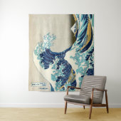 葛飾北斎 – 神奈川素晴らしの波 タペストリー (インサイチュ)