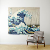 葛飾北斎 – 神奈川素晴らしの波 タペストリー (インサイチュ(横))