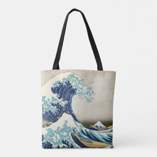 葛飾北斎 – 神奈川素晴らしの波 トートバッグ (裏面)