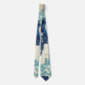 葛飾北斎 – 神奈川素晴らしの波 ネクタイ (裏面)