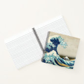 葛飾北斎 – 神奈川素晴らしの波 ノートブック (内部)