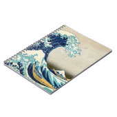 葛飾北斎 – 神奈川素晴らしの波 ノートブック (左側)
