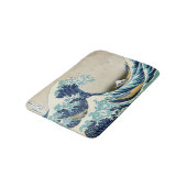 葛飾北斎 – 神奈川素晴らしの波 バスマット (アングル)