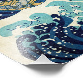 葛飾北斎 – 神奈川素晴らしの波 フォトプリント            (角)
