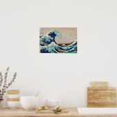 葛飾北斎 – 神奈川素晴らしの波 ポスター (キッチン)