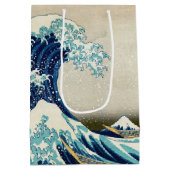 葛飾北斎 – 神奈川素晴らしの波 ミディアムペーパーバッグ (裏面)