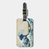 葛飾北斎 – 神奈川素晴らしの波 ラゲッジタグ (正面縦)