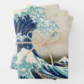 葛飾北斎 – 神奈川素晴らしの波 ラッピングペーパーシート (インサイチュ)