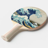 葛飾北斎 – 神奈川素晴らしの波 卓球ラケット (正面アングル)