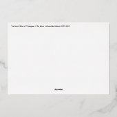 葛飾北斎 – 神奈川素晴らしの波 箔シーズンカード (裏面)