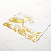 葛飾北斎 – 神奈川素晴らしの波 箔シーズンカード (回転した状態)