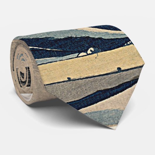 葛飾北斎。神奈川素晴らし沖の波 ネクタイ (ロール)