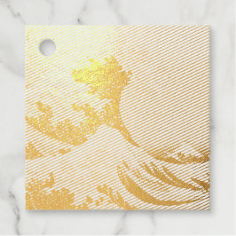 葛飾北斎。神奈川素晴らし沖の波 フェイバータグ