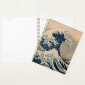 葛飾北斎。神奈川素晴らし沖の波 プランナー手帳 (ディスプレー)