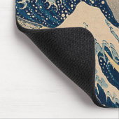 葛飾北斎。神奈川素晴らし沖の波 マウスパッド (コーナー)