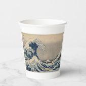 葛飾北斎。神奈川素晴らし沖の波 紙コップ (正面)