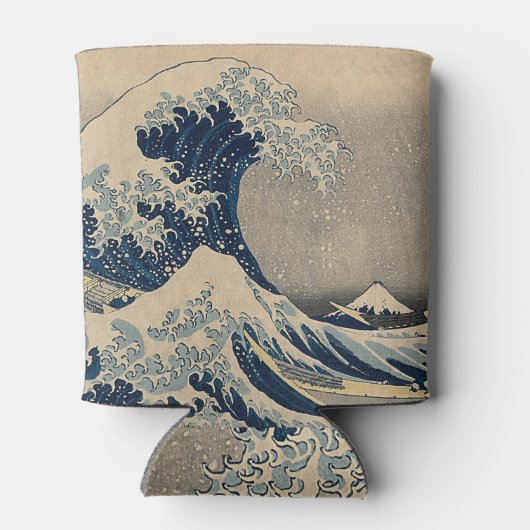 葛飾北斎。神奈川素晴らし沖の波 缶クーラー (裏面)