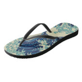 葛飾北斎 – 神奈素晴らし川の波 ビーチサンダル (アングル)