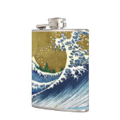葛飾北斎 – 色の大きな波 フラスク (左)