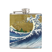 葛飾北斎 – 色の大きな波 フラスク (正面)