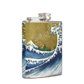 葛飾北斎 – 色の大きな波 フラスク (右)