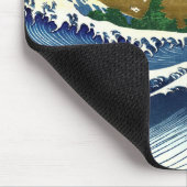 葛飾北斎 – 色の大きな波 マウスパッド (コーナー)