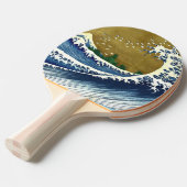 葛飾北斎 – 色の大きな波 卓球ラケット (正面アングル)