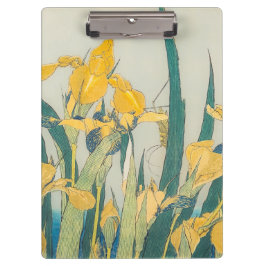 葛飾北斎 - 蝗虫とアヤメ クリップボード