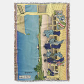 葛飾北斎 – 西堂500羅漢 スローブランケット (正面縦)