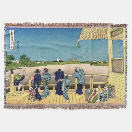 葛飾北斎 – 西堂500羅漢 スローブランケット (正面)