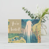 葛飾北斎 『遠浅吉曾川流れ』 日本の滝 招待状 (スタンド正面)