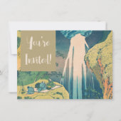 葛飾北斎 『遠浅吉曾川流れ』 日本の滝 招待状 (正面)