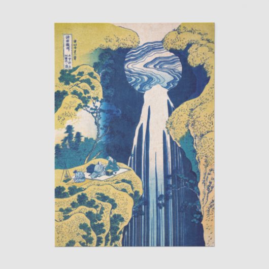 葛飾北斎 - 阿弥陀ヶ滝 薄葉紙 (正面)