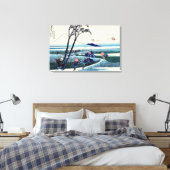 葛飾北斎 - 駿河国江尻 キャンバスプリント (インサイチュ (寝室))