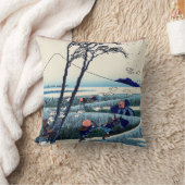 葛飾北斎 – 駿河国江尻 クッション (ブランケット)