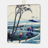 葛飾北斎 – 駿河国江尻 セラミックオーナメント (左)