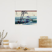 葛飾北斎 – 駿河国江尻 ポスター (キッチン)