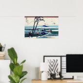 葛飾北斎 – 駿河国江尻 ポスター (ホームオフィス)