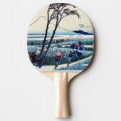 葛飾北斎 – 駿河国江尻 卓球ラケット (裏面)