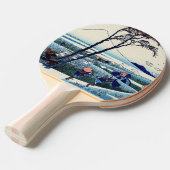 葛飾北斎 – 駿河国江尻 卓球ラケット (正面アングル)